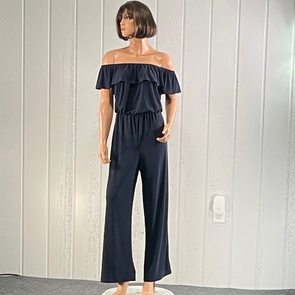 *Hybrid & Company Women's Off the Shoulder Jumpsuit Sz XL - Picture 13 of 16